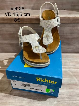 Detské kožené sandále, richter,26