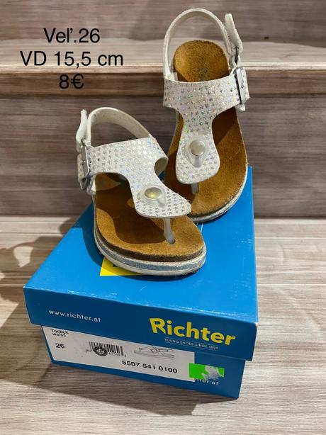 Detské kožené sandále, richter,26