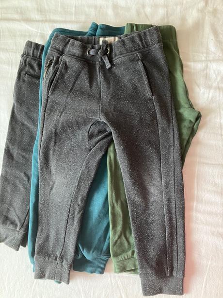 5x tepláky h&m zara, h&m,104