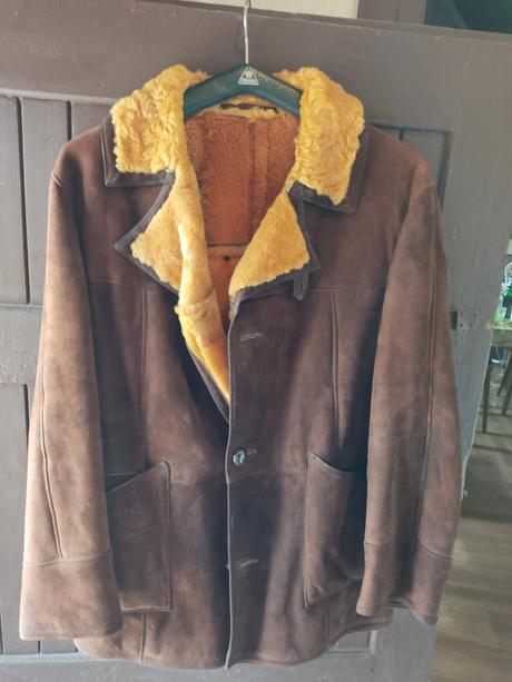 Pánska kožená bunda, l