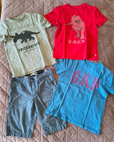 Tričká gap a kraťasy h&m v. 140, 140–152