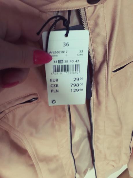 Koženková bunda ,  veľkosť  36/s, gate,36 / s