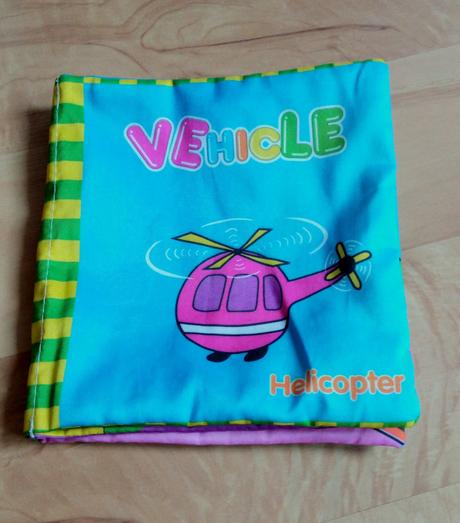 Textilná pískacia kniha - dopravné prostriedky, 