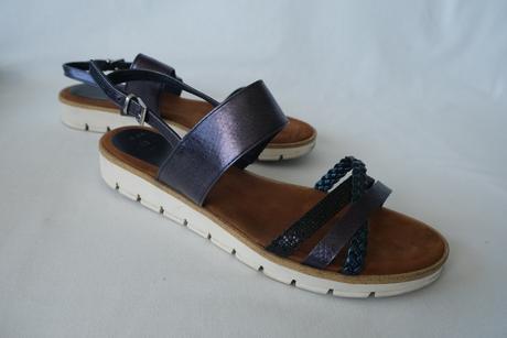 Modré sandále, marco tozzi,40