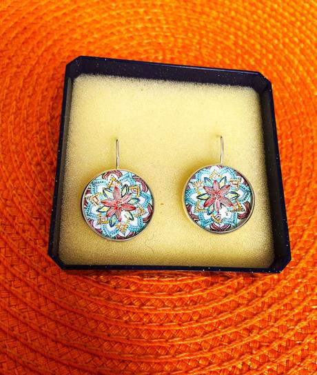 Boho náušnice-mandala pokoja, 