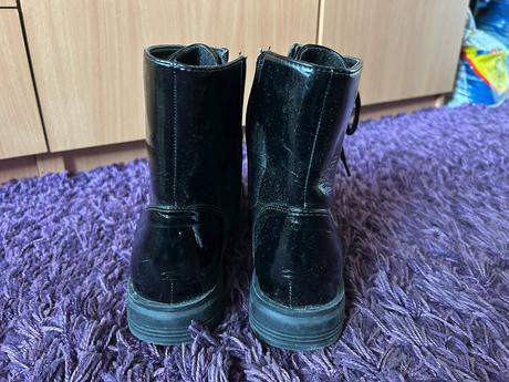 Lakované vysoké topánky  č. 41, 41