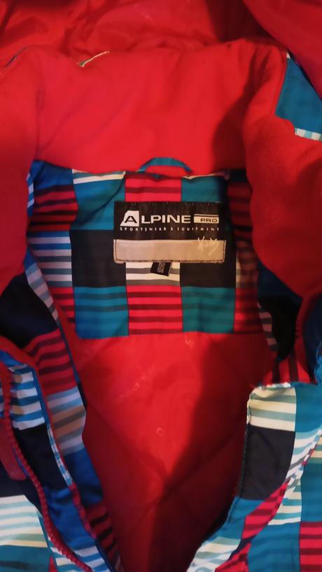 Chlapcenska zimna bunda, alpine pro,152