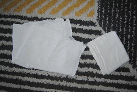 Bavlnené plienky 2ks, 2 kg - 6 kg