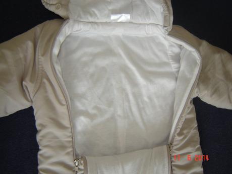 Zimný overal s rukavičkami 6-9 mesiacov, 74