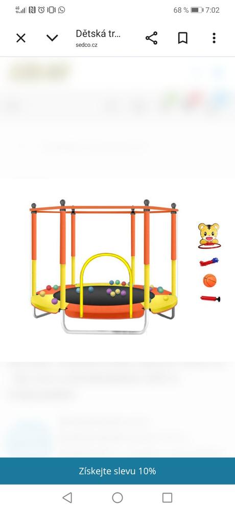 Detská trampolína sedco,priemer 152cm, sedco,150-199 cm