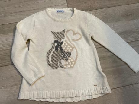 Mayoral svetrík s mačičkami, mayoral,98