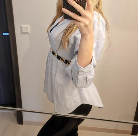 Ľanová blúzka, h&m,40