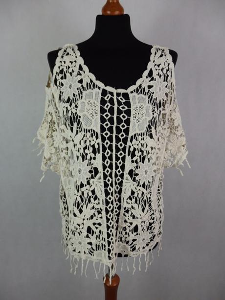 Kvalitný čipkovaný top, m