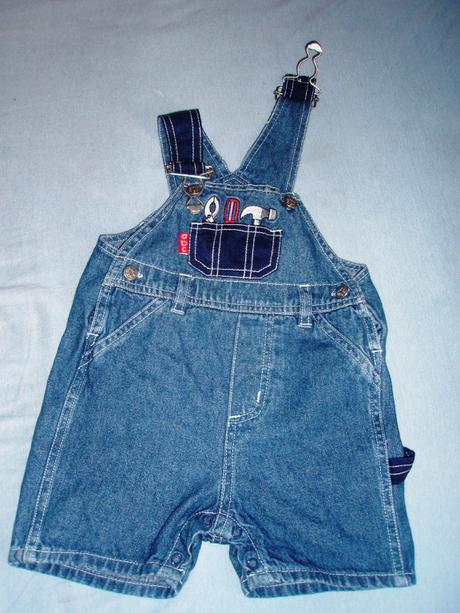 Kraťaskový overálik z tenučkej rifloviny, 68