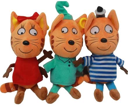 Tri mačiatka - súprava 3 plyšákov 20 cm,