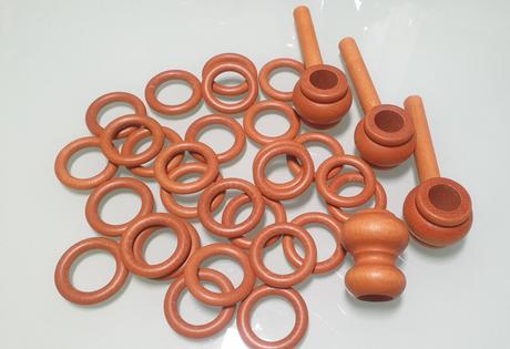 Držiaky garniže a krúžky, 