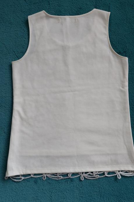 Slávnostný top bielo strieborný, reserved,xs