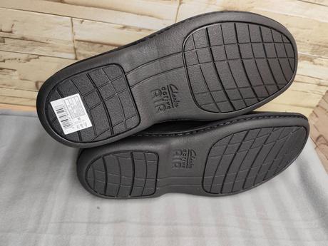 Clarks 45 - pánske kožené čierne topánky, clarks,45