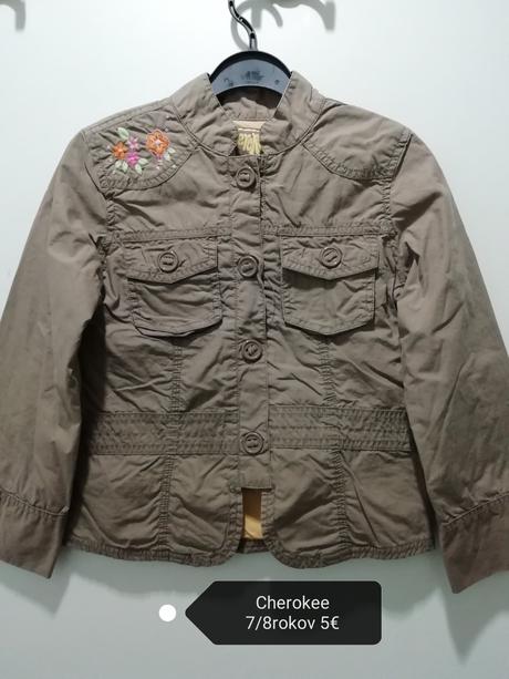 Vyšívaná prechodná bunda / kabát, cherokee,116