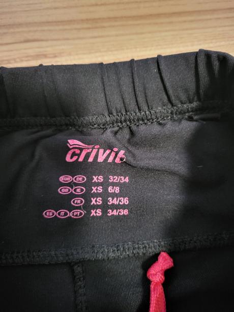 Trojštvrťové kratase, crivit,xs