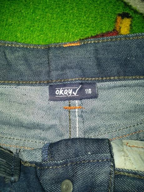 Nenosené riflove kraťasky, okay,116