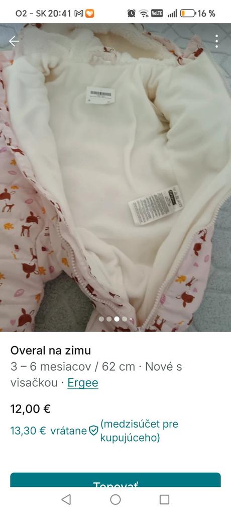 Zimný overal, ergee,62