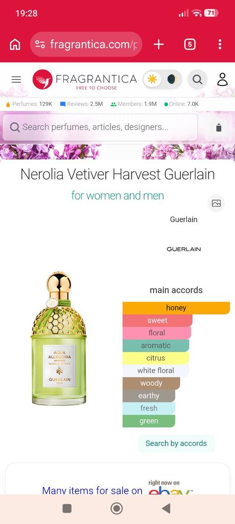 Guerlain aa nerolia vetiver harvest 125ml., 