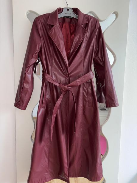 Koženkovy kabát shein s/m, m / s