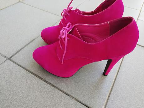 Pink šnurovačky s platformou, 40