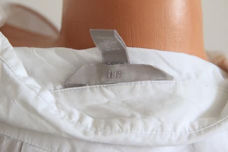 Elegantná bavlnená body košeľa, h&m, h&m,xs