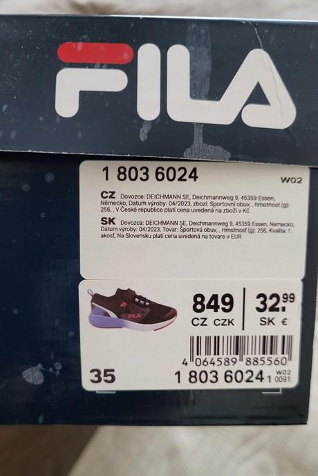 Tenisky velk. 35, fila,35