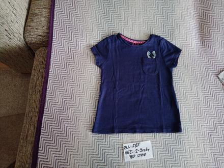 Dievčenské tričko s krátkym rukávom zn.f&f veľ.2-3, f&f,92