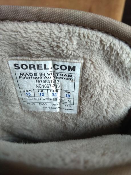 Čižmy, sorel,31