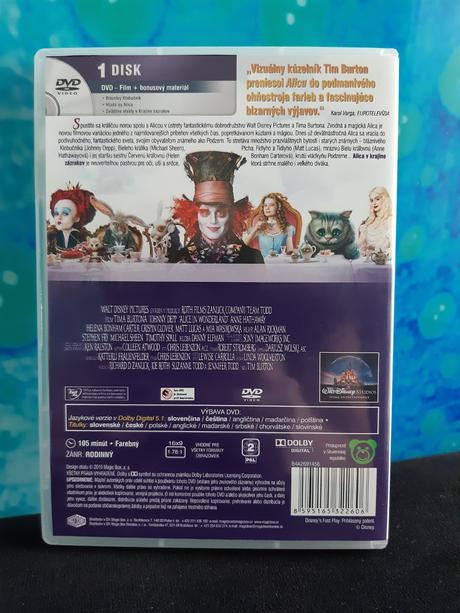 Alica v krajine zázrakov - dvd,