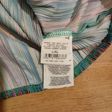 Plisovaná pásikavá blúzka christian berg, xl