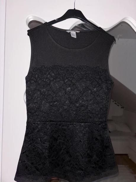 Peplum top s/m, h&m,m