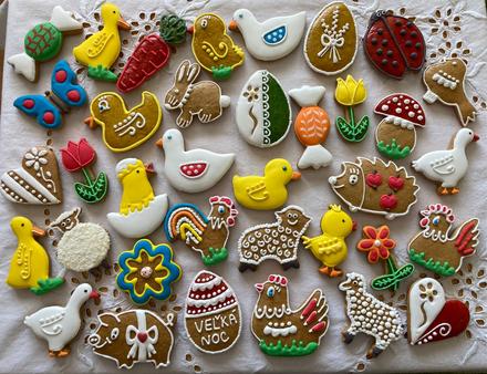 Medovníčky - farebné, veľkonočné, 10ks za 5eur,