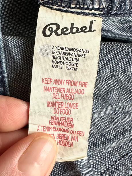 Košela 12-13 r. riflová, rebel,158