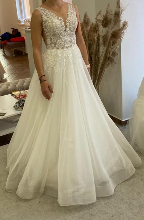 Nádherné svadobné šaty xs - s, s