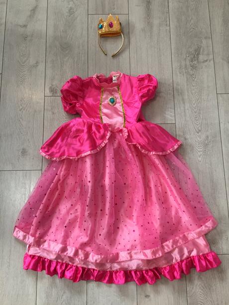 Kostym princezná peach super mario 5-7 rokov, 