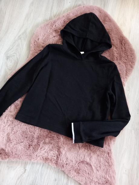 146/152 crop top mikina, h&m,146