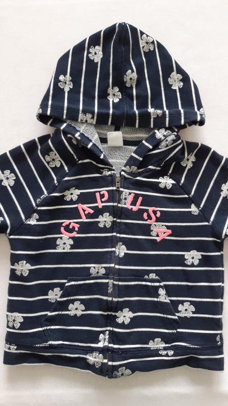 Gap kvietky mikina modra, gap,98