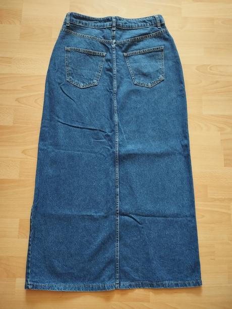 Riflová dlhá sukňa shein, 40