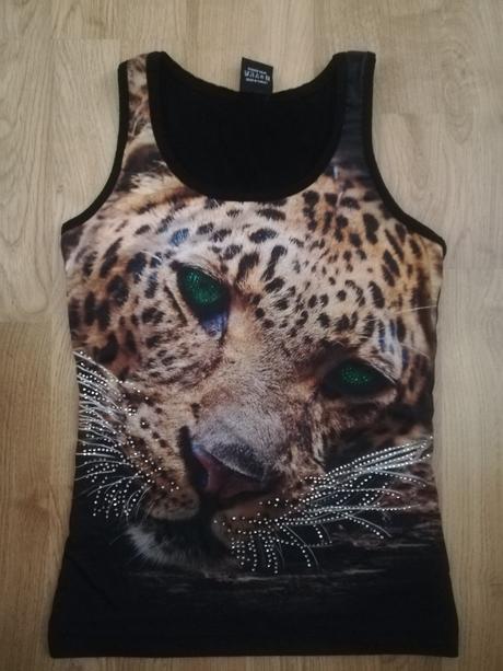 Dámsky top leopard, s
