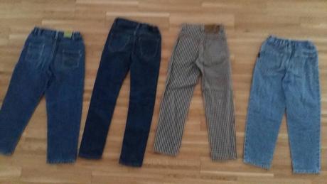 10x rôzne zn.nohavice,rifle,v.116/122,cena 2,50/ks, 122