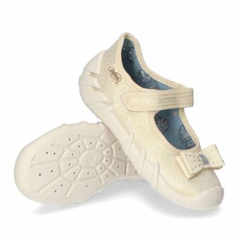 Dievčenské zlaté papuče 109p224, befado,20 - 26