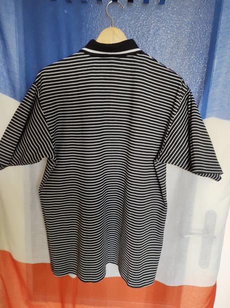 Polokošeľa - black&white, l