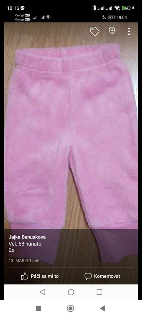 Huňaté tepláky, 68