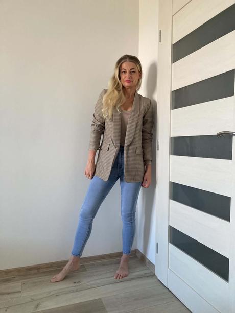 Tom tailor kárované sako s, s