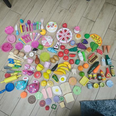 Hračkárske potraviny a riadiky - 120 kusov, 